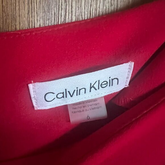 Calvin Klein Red Dress 6 - Picture 5 of 5